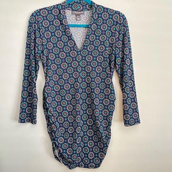 A Pea In The Pod Maternity Blouse, Geometric, Floral, Print, Small 🤰 - Picture 9 of 11